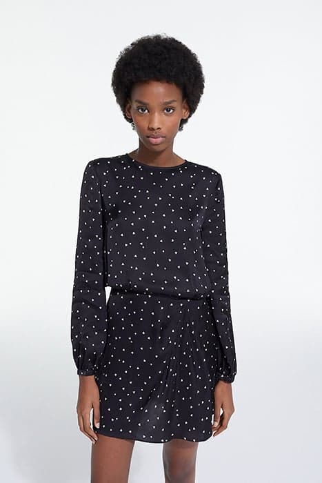 SHORT DRESS LITTLE HEARTS BLACK BLACK by The Kooples