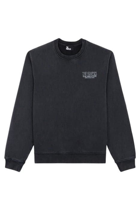 SKULL ROUND NECK SWEATSHIRT BLACK WASHED by The Kooples