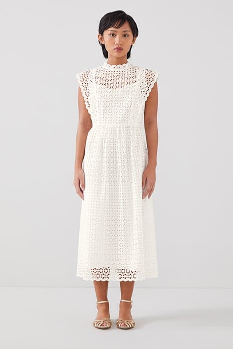 DR LAILA BRODERIE DRESS WHITE by LK Bennett