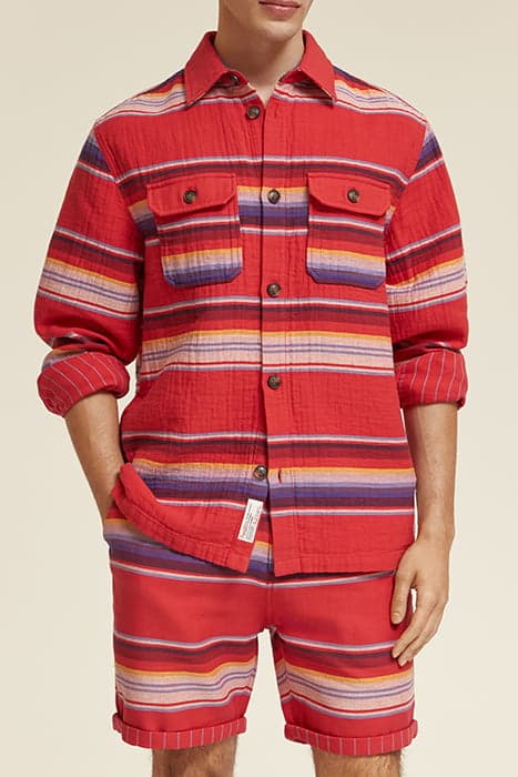 DOUBLE FACE STRIPE SHIRT MULTI COLOR STRIPE by Scotch & Soda