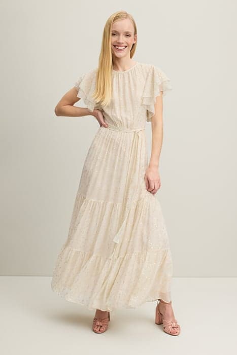 DR LIV JAQUARD MAXI DRESS CREAM by LK Bennett