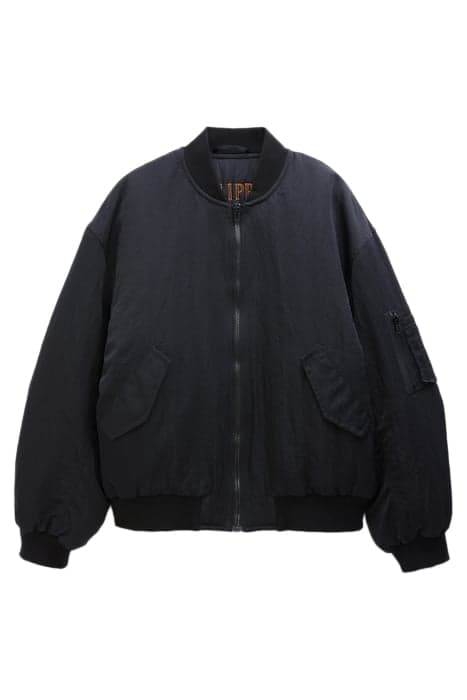 CRINKLED BOMBER JACKET BLACK by Filippa K