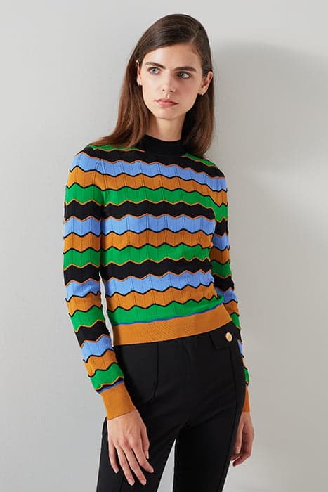 TK ELINA ZIG ZAG SWEATER MULTI by LK Bennett