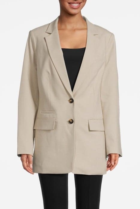 NOTCH COLLAR 2 BUTTO PEBBLE by DKNY