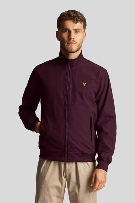 MESH BACKED FUNNEL NECK JACKET BURGUNDY by Lyle & Scott