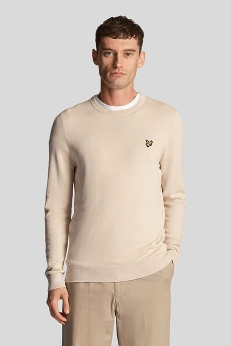 COTTON CREW NECK JUMPER COVE by Lyle & Scott