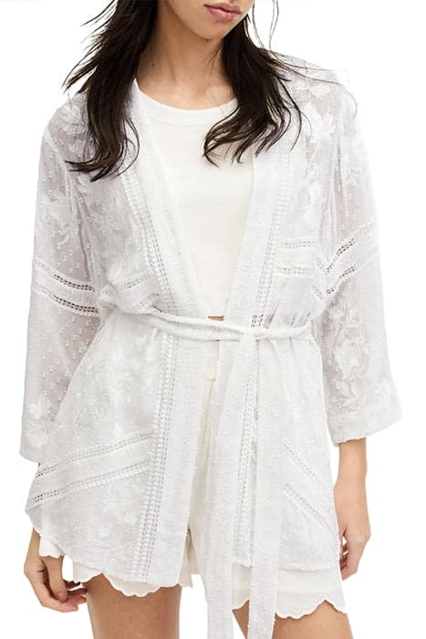 CARINA EMB KIMONO WHITE by AllSaints