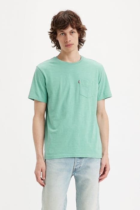 SS CLASSIC POCKET TEE WASABI by Levi's