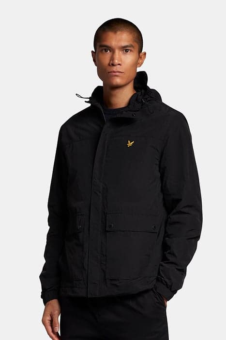 HOODED POCKET JACKET JET BLACK by Lyle & Scott