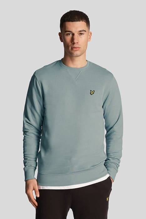 CREW NECK SWEATSHIRT SLATE BLUE by Lyle & Scott