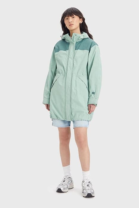 MISTY RAIN JACKET GRANITE GREEN by Levi's