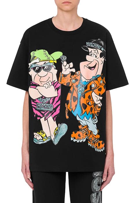 MOSCHINO X THE FLINTSTONES™ T-SHIRT BLACK by Moschino