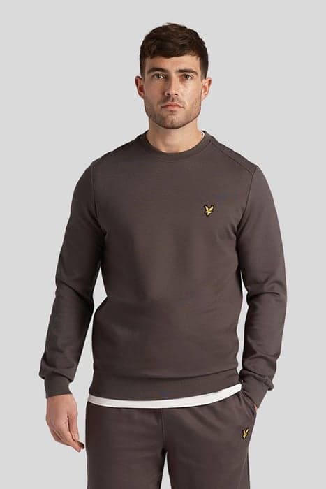 CREW NECK FLY FLEECE GRAPHITE by Lyle & Scott