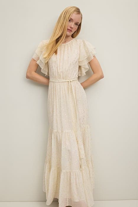 DR LIV JAQUARD MAXI DRESS CREAM by LK Bennett