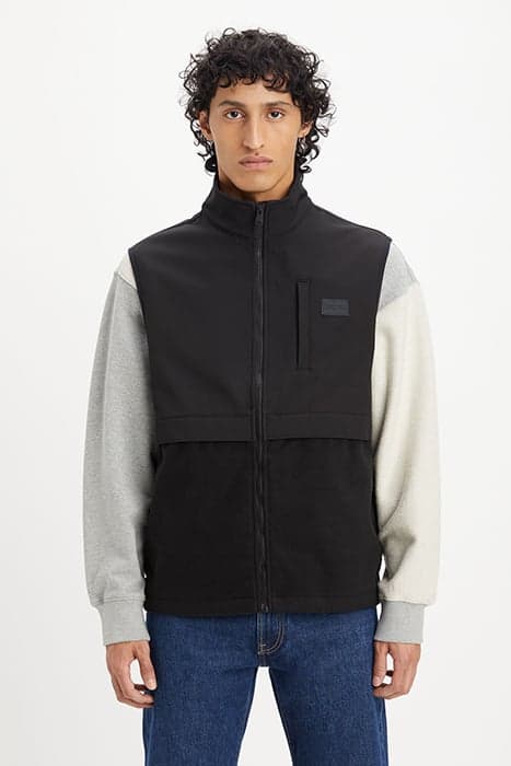 GEARY FLEECE VEST JET BLACK by Levi's