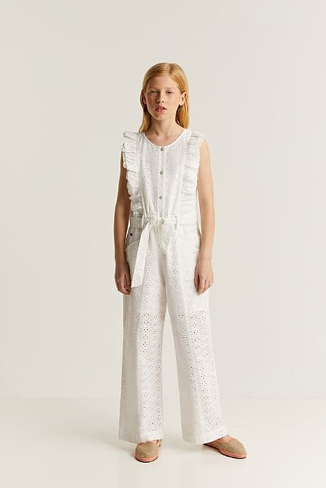 EMB JUMPSUIT GIRLS WHITE by Scalpers