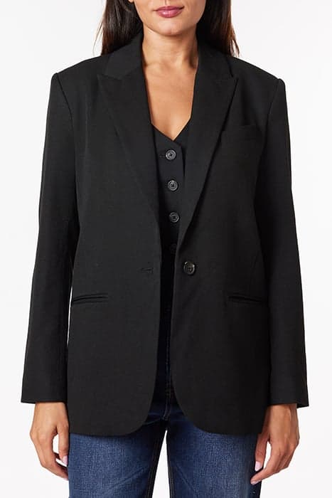 SNGL BREASTED BOYFRIEND BLAZER BLACK by Scotch & Soda