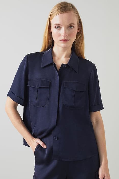 TW LUNA CARGO SHIRT MIDNIGHT by LK Bennett