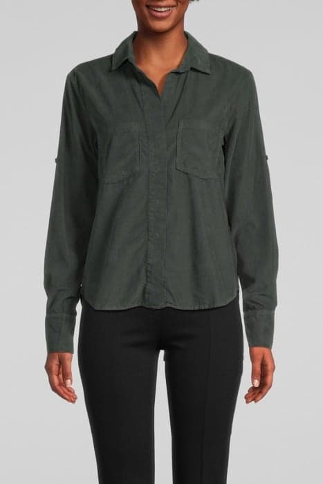 SPLIT BACK BUTTON DOWN GREEN GABLE by Bella Dahl