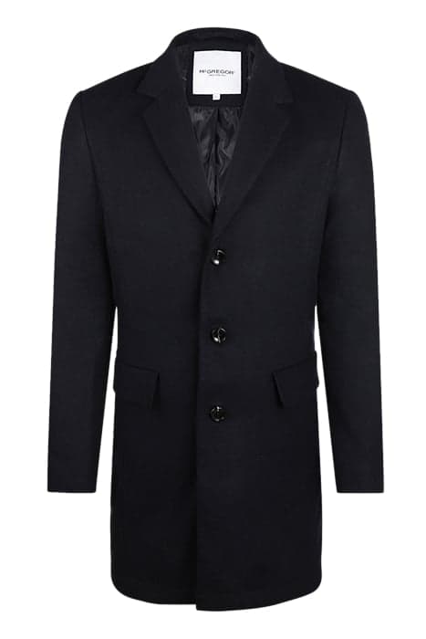 SOLID WOOL OVER COAT NAVY by McGregor