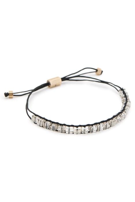 BRIANA ADJ BRACELET GREY/BLK/WRM BRASS by AllSaints