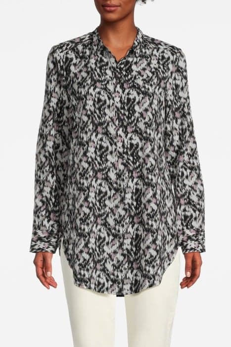 COMMA BLOUSES GREY/BLACK by Comma