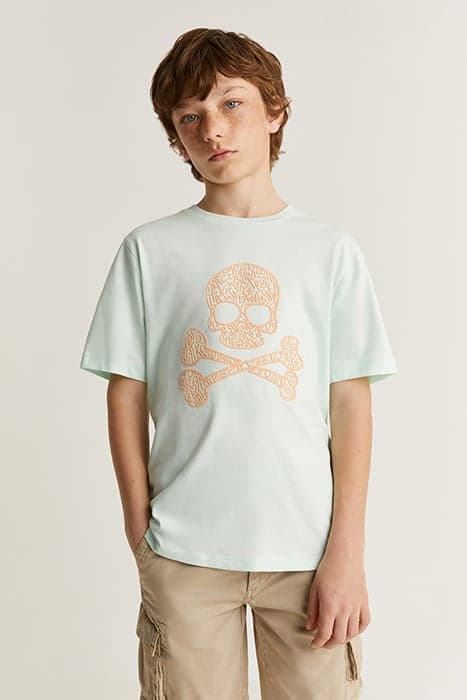 MAGIC SKULL TEE KIDS LIGHT WATER by Scalpers