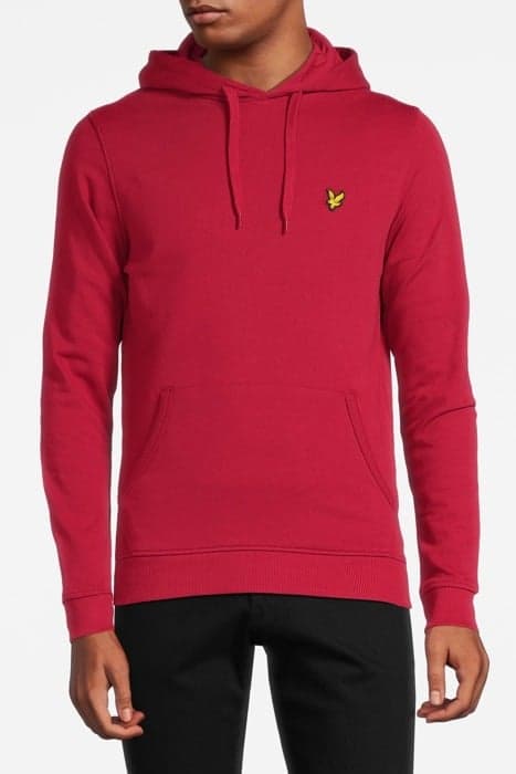 PULLOVER HOODIE TUNNEL RED by Lyle & Scott