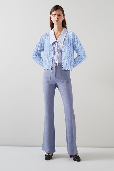 CD COLEEN CABLE CARDIGAN LIGHT BLUE by LK Bennett