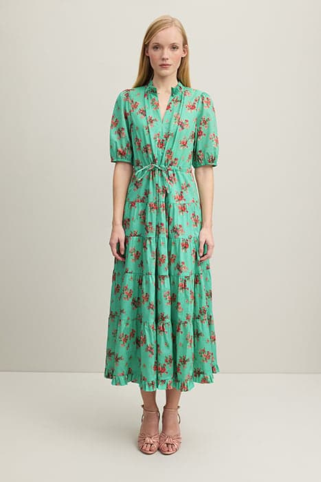 DR HEDY TIERED DRESS GREEN by LK Bennett