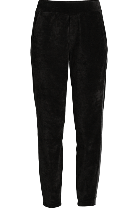 KNITTED VELVET PANTS BLACK by Alix The Label