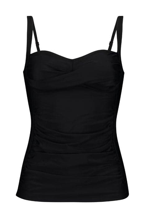 LADIES TANKINI TOP PLEADED BLACK by Shiwi