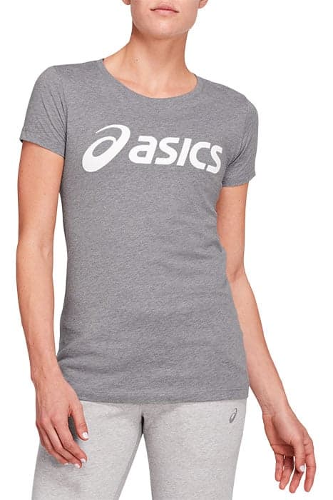 SPORT LOGO TEE MID GREY HEATHER/ BRILLIANT WHITE by ASICS