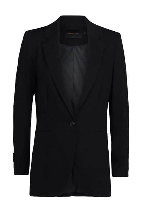 BLAZER VISCOSE CREPE BLACK SHELL by Summum Woman