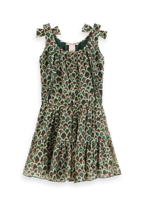 DRAPEY ALLOVER PRINTED DRESS WITH BOWS COMBO F by Scotch & Soda