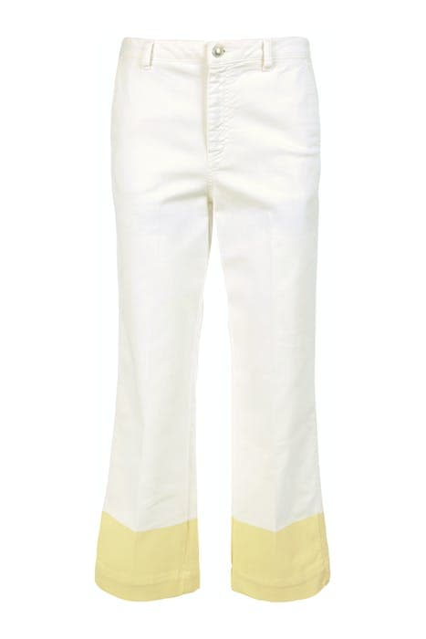 MID HIGH WAIST WIDE LEGS OFF WHITE by River Woods