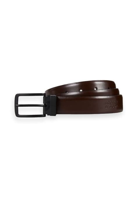 CHIC REVERSIBLE LEATHER BELT WITH EMBOSSMENT BLACK by Scotch & Soda