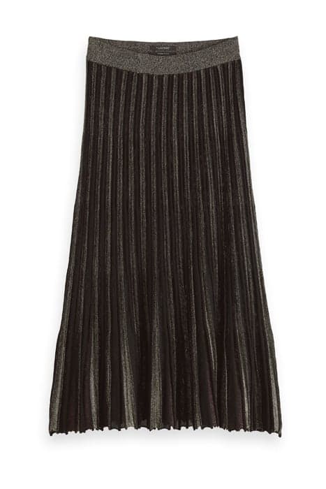 FESTIVE KNITTED SKIRT WITH LUREX BLACK GLITTER by Scotch & Soda