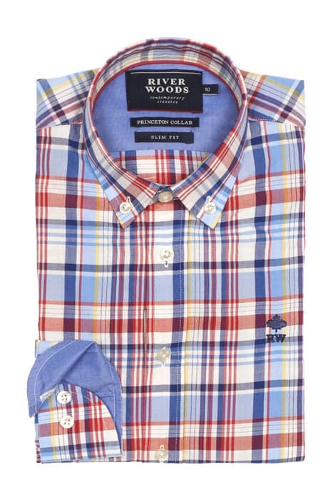 SLIM FIT PRINCETON SHIRT MULTI by River Woods