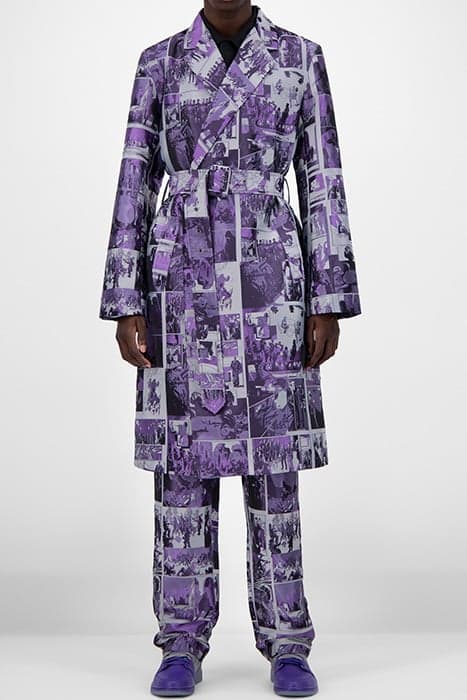 PURPLE COMIC JOKIM COAT by Daily Paper