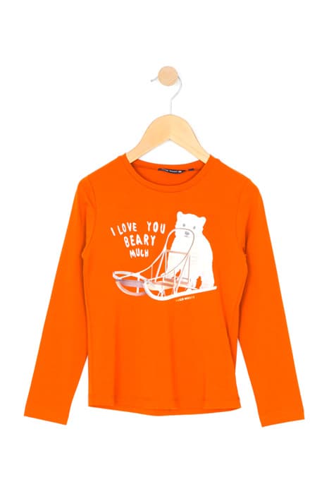 BASIC CREWNECK T-SHIRT LS ORANGE by River Woods