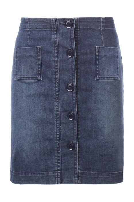 JEANS SKIRT FRONT CLOSURE BLUE by River Woods