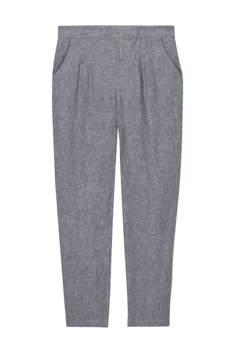 MAISON LINEN TROUSER PEBBLE GREY PLAIN by White Stuff