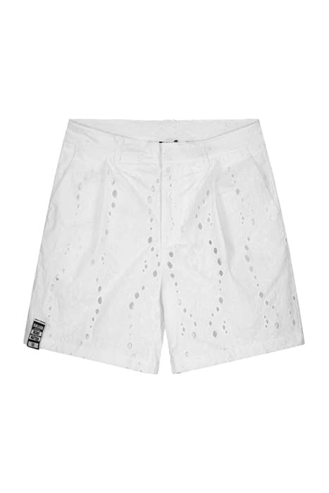 WHITE KLEVON LACE SHORTS by Daily Paper