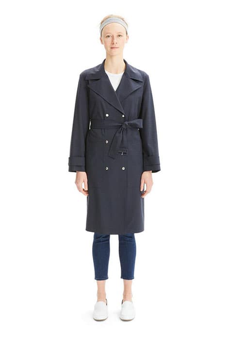 MILITARY TRENCH.TRAV CORE NAVY by THEORY