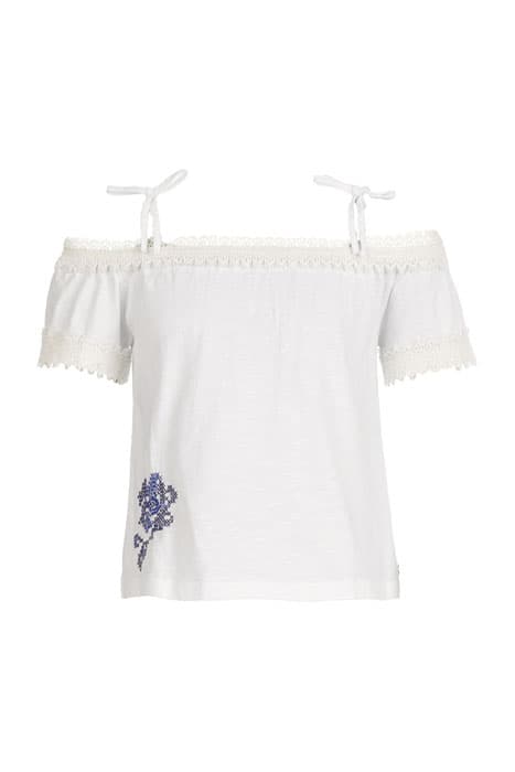 OFF-SHOULDER T-SHIRT WHITE by River Woods