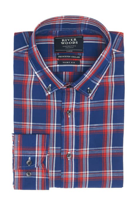 TIGHT FIT PRINCETON SHIRT RED by River Woods