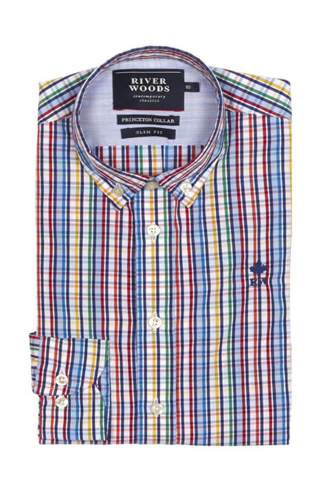 SLIM FIT PRINCETON SHIRT MULTI by River Woods