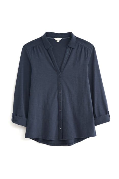 ANNIE PRINT JERSEY SHIRT FR NAVY by White Stuff