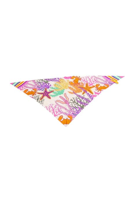 TRIANGLE SCARF ABU DHABI PINK SILK by Mucho Gusto